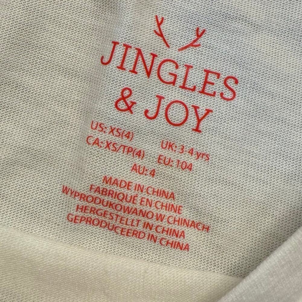 NWT Jingles & Joy Girls XS Size 4 X-small Christmas Reindeer Outfit Set 3 piece - Picture 2 of 7